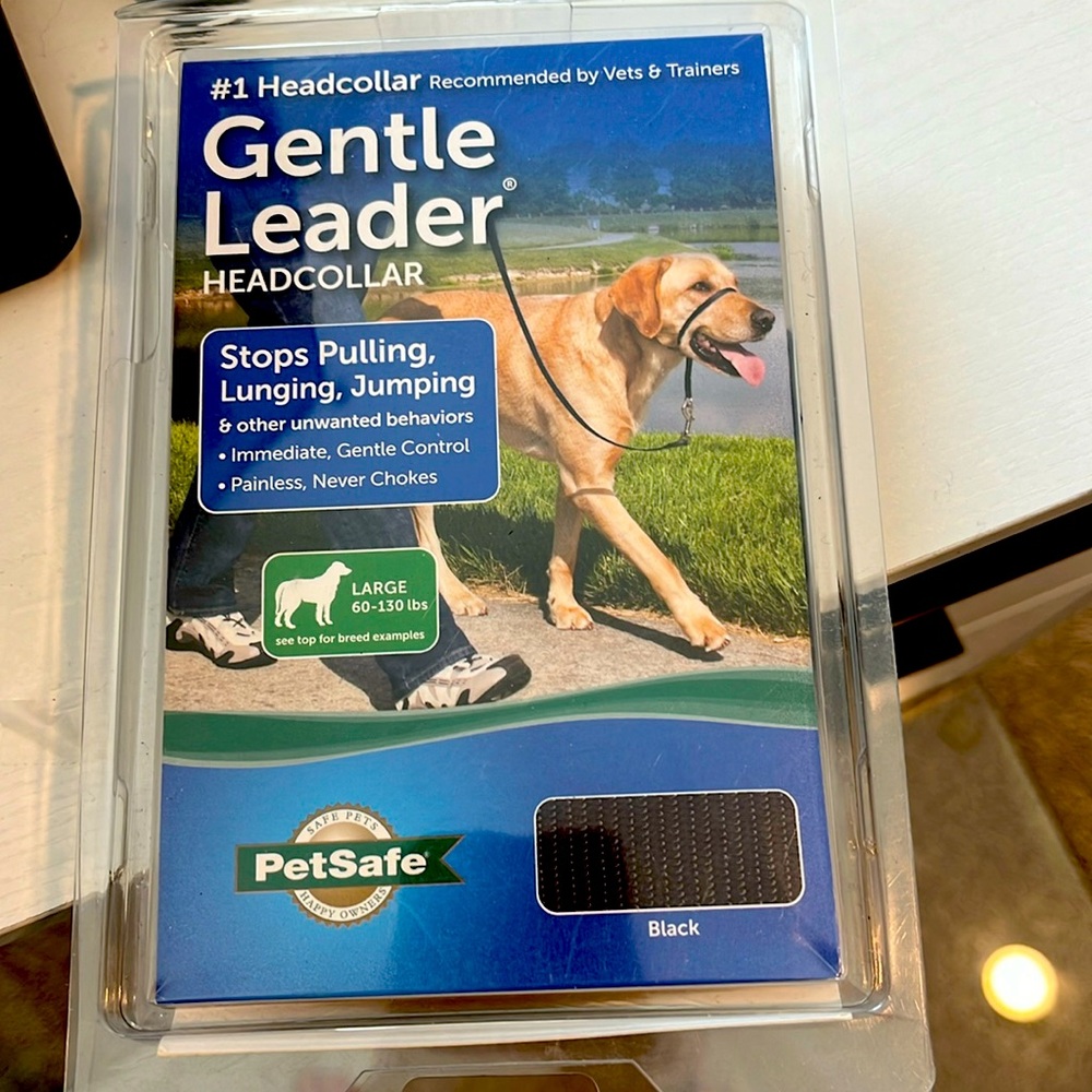 Gentle Leader head collar for large dog